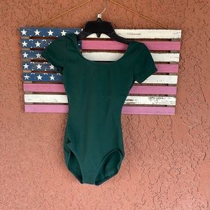 Green Capezio ballet leotard